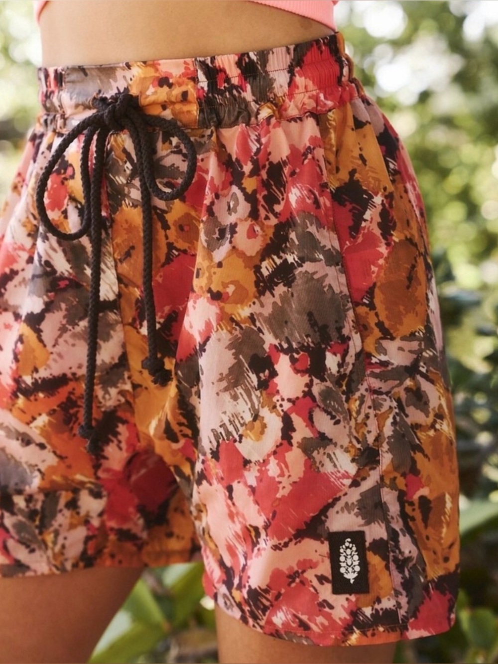 Free People Lightweight Nylon Switchback Shorts
